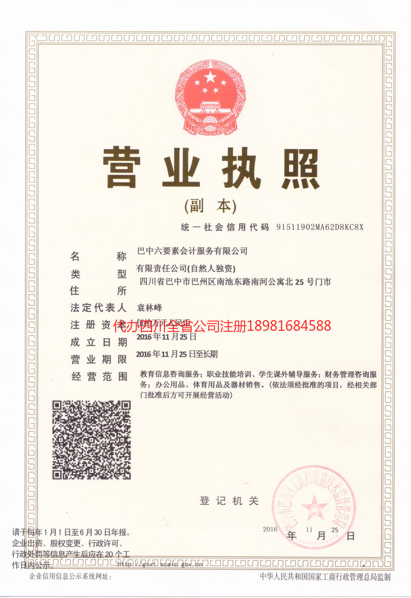 辽宁辽宁六要素会计服务有限公司